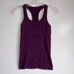 LULULEMON Swiftly Racer Back Tank Top Size 2 Purple